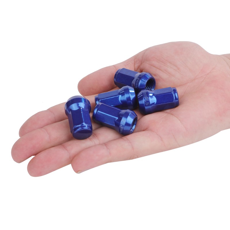 [Partools] Lock Nuts Blue Car Tire Wheel Nuts M12 Short