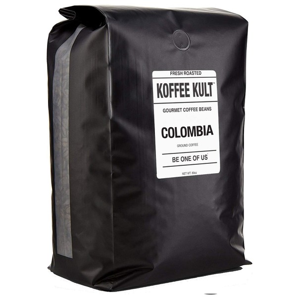 Koffee Kult Colombian Huila Fresh Coffee Beans - Whole Bean Coffee - Fresh Roasted (Whole Bean, 80oz)