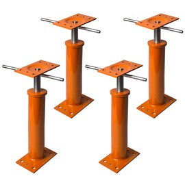 House Floor Jacks, 11"-16" Basement Crawlspace House Jacks Post Pole for Lifting & Leveling, Heavy Duty Floor Jack for Foundation Temporary Support, 3-5 ton Load Capacity Each