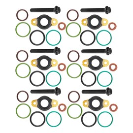 6 Pcs Injector O-ring Seal Kit Fits for Detroit Diesel Engines DD15 DD13, Replace A4600700987 O-ring Kit
