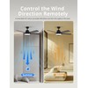 Orison Ceiling Fans with Lights, 52 inch Low Profile Ceiling