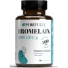 PUREFULLY Bromelain 3000 GDU/g 500mg, 90 capsules for Superior Digestive Support - Natural Pineapple Proteolytic Enzyme Supplement