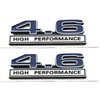 2pcs 4.6 Liter High Performance Engine Emblems Badge 3D Decals