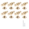 Aribrnten 8 Packs Champagne Gold Cabinet Knobs Drawer Knobs Euro