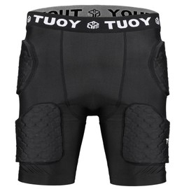 TUOY New Men's 5 Pad Football Girdle Hip Thigh Protector Protective Padding Padded Shorts (no Pocket)