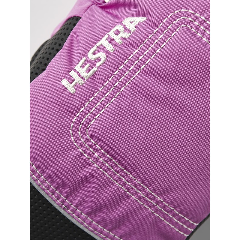 Hestra Youth Baby Zip Long Mitts, Cerise, 1
