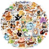 202Pcs Cute Cartoon Animal Stickers Water Bottle Stickers Pet Bulk