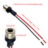 4 Pcs 1156 Light Bulb Sockets, Male Head 1156 BA15S