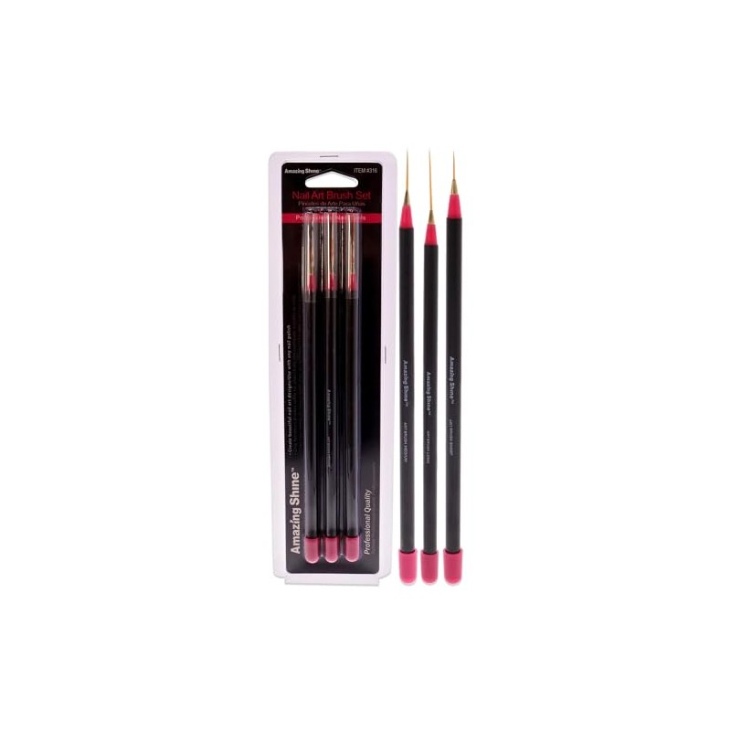 Amazing Shine Amazing Shine Professional 3 Piece Nail Art Brush