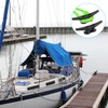 BALAVA 4 inch Electrophoretic Coated Black Dock Cleats, Boat Cleat