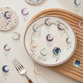 50 Pcs Dreamy Galaxy Graffiti Stickers for Girls Teens Boys Incentive Gift,Transparent Cute Style Decoration Stickers for Guitar,Water Bottles,Bicycle,Laptop,Skateboard,Phone,DIY Waterproof Vinyl