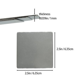 StayMax Engraving Stamping Blank Tags Metal Plate 25 Pack 2.5x2.5Inch