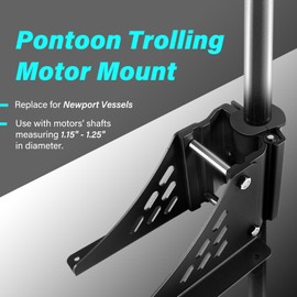 Replacement Part for Newport Vessels Pontoon Trolling Motor Mount Universally Fit for Shaft with 1.15" - 1.25" in Diameter Good for Saving Room Absorbing Noise&Vibration