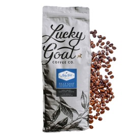Lucky Goat Breakfast Blend Whole Bean Coffee – Billy Goat – Light body, Low Acidity, Morning Cup, Smooth and Mild - Medium Roast, 5 lb pound Bag, 100% Arabica