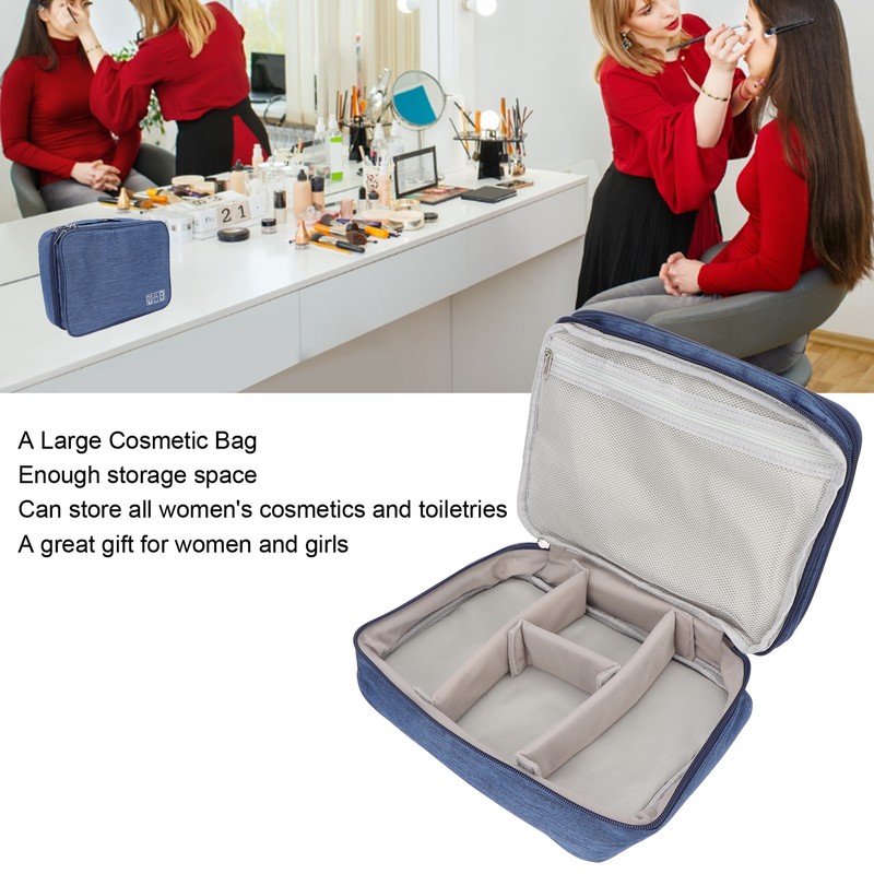 Cosmetic Case Waterproof Large Space Multifunctional Portable Makeup Toiletry Bag