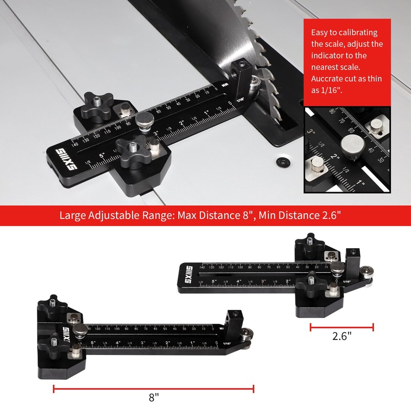SIIIXS Thin Rip Jig Table Saw Jig Guide for Making