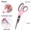 Scissors, Rkqoa 8" Scissors All Purpose 6 Pack - Comfort-Grip