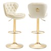 KINFFICT Bar Stools Set of 2, Velvet Counter Height Adjustable
