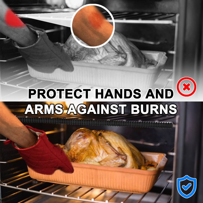 Extra Long Oven Rack Shields 22 Inch, 2 Pack Heat
