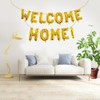 AnnoDeel 16inch WELCOME HOME Letter Balloons, Gold Alphabet Foil Mylar
