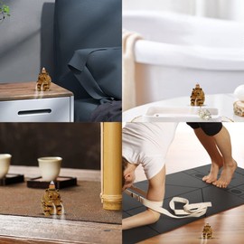 OLizee® Wooden Backflow Incense Burner Backflow Incense Holder Incense Cone Burner Incense Cone Holder Desktop Ornament for Home Decoration Hippo