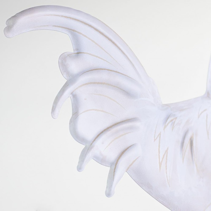 Craig Bachman 12" Metal Rooster Hanger: White - Wall or