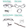 Eyekepper - Gafas de lectura pequeñas ovaladas redondas para hombre
