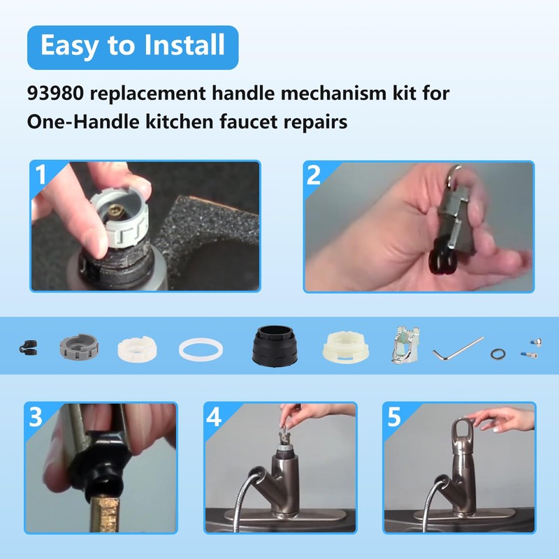 93980 Kitchen Faucet Repair Kit Replacement Handle Mechanism Kit for