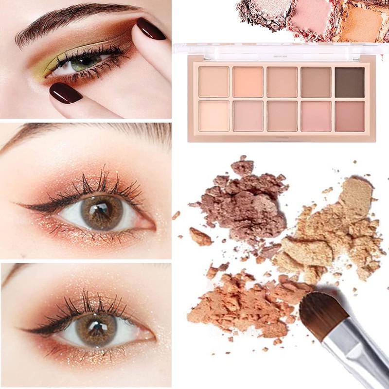 10 Colors Eyeshadow Palette Matte Naked Eye Shadow Makeup,High Pigmented,