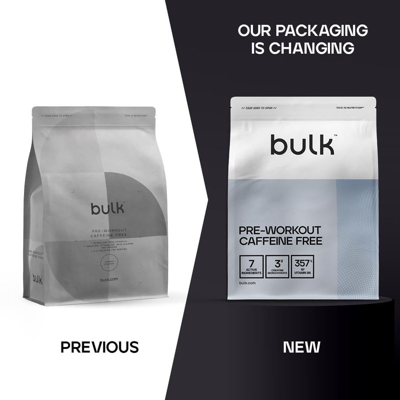 Bulk Pre Workout Caffeine Free, Sour Apple, 500 g, 21