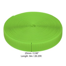 PATIKIL 26.25 Feet Carpet Marker Strips, Nylon Carpet Strips Spots Hook Tape for Classroom Floor Decoration Teacher Education Social Distance, Green
