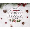 Wooden Christmas Advent Calendar, 25-Day Christmas Countdown Calendar, Christmas Advent