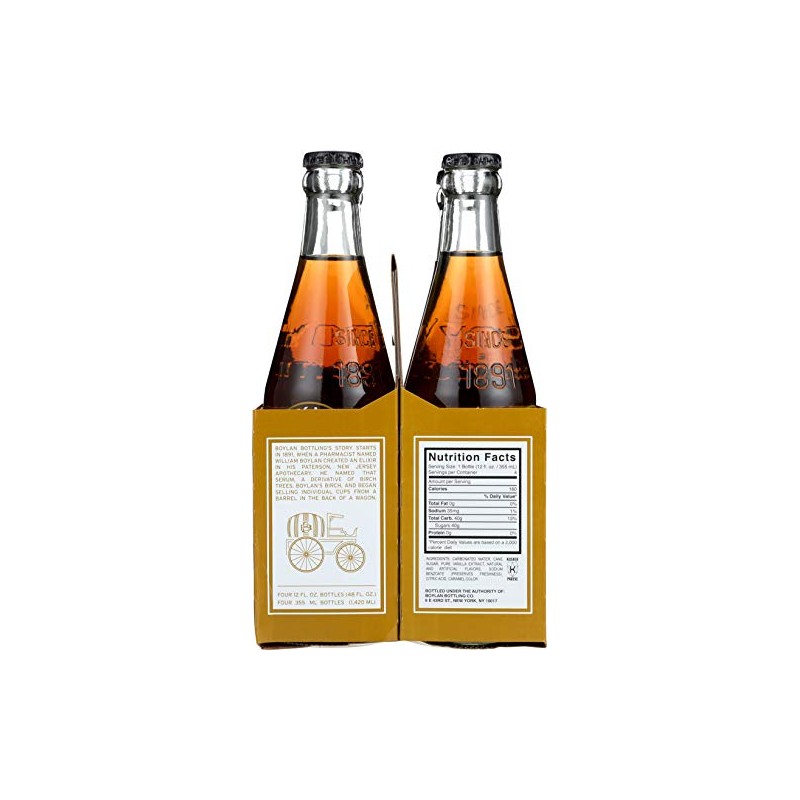 Boylan Soda Creme 4 Pack, 46.4 fl oz