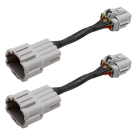 MDEOOSKY Headlight Conversion Adapters Replacement for Nissan 350z 2003-2005 HID Wiring 8 to Halogen 6 2Pcs