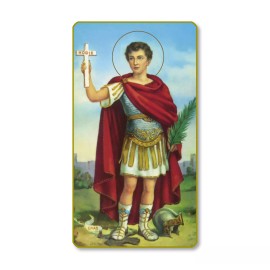 San Expedito Paper Holy Cards 2"x4" Blank Back 100-Pack