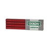 Dixon ORIOLE CARPENTER PENCIL, MEDIUM, BLACK LEAD, RED BARREL, DOZEN