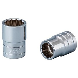 Kyoto Machine Tools (KTC) Socket 12 Angle, B4-29W-S, Dual Face Width: 1.1 x Insertion Angle: 0.5 x 0.5 inches (12.7 x 12.7 x 41 mm), 1 piece