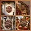 Christmas Door Hanging Sign,Wooden Christmas Door Sign,Christmas Decoration