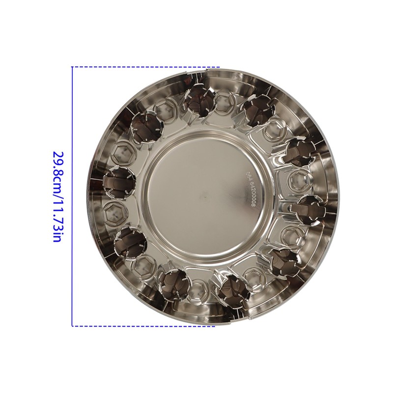 waltyotur Front Chrome Wheel Center Hub Cap Replacement for Ram