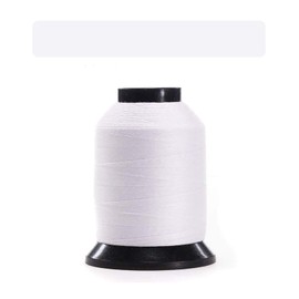 Finesse Thread - Snow White | 100% Polyester, 3ply, 50wt, Solid White Thread | 1500yds Stackable Thread Cones | 100% Polyester Thread for Quilting and Sewing