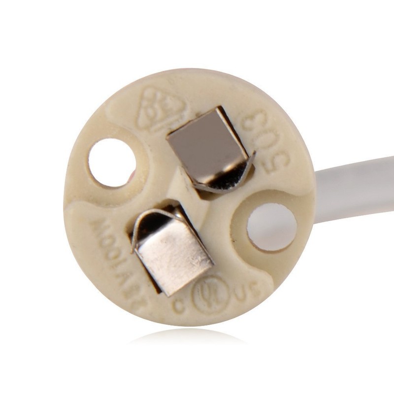 Mini Bi-Pin MR16 Socket Holder for Light Bulbs with Base