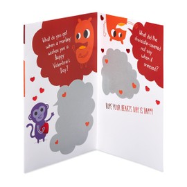 American Greetings Scratch Off Valentines Card for Kids (Lovesick)