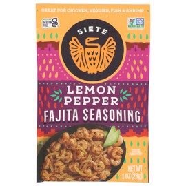 Lemon Pepper Fajita Seasoning Mix | Seasoning for Chicken, Pork, Shrimp, and Veggies| Gluten Free | Vegan | Non GMO | 1 Packet (7 Servings)
