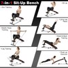 KOTEK Sit Up Bench, Foldable & Adjustable Ab Workout Equipment