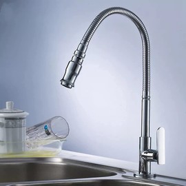 CQNZSNSG Faucets,Faucet Faucet Booster Filter Kitchen Tap Balcony and Kitchen Faucet Rotary Single Cold Water Kitchen Faucet Vertical Bending Single Tap