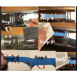 dg distributions GM Tissue box decal set master delux fleetline fleetmaster styleline Kleenex