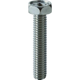 TRUSCO Y303-0616 Hexagon Bolt with Cross Hole, Stainless Steel, M6X16, Pack of 12