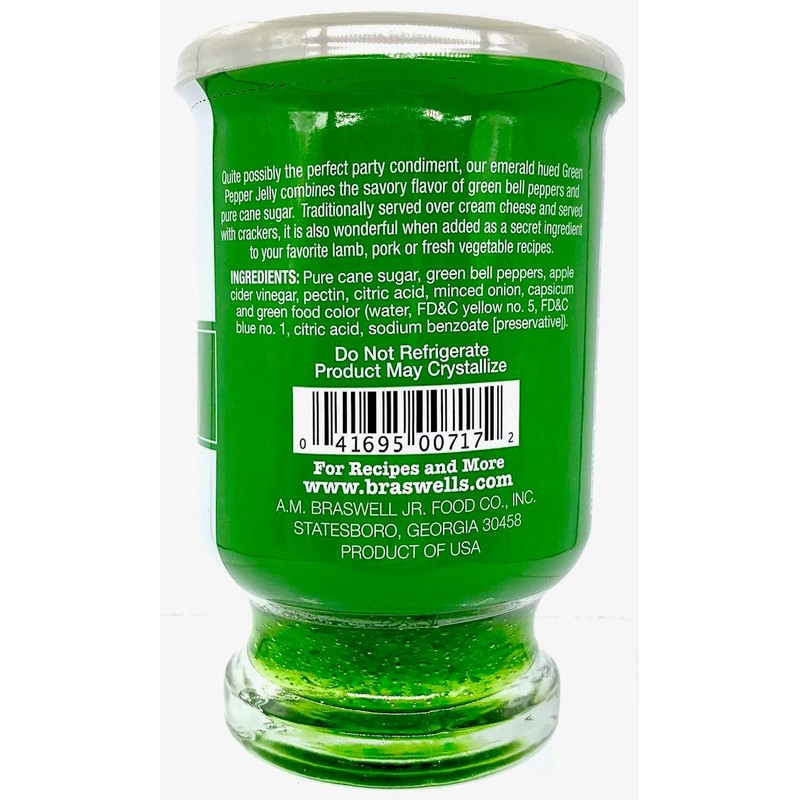 Braswell's Country Classic Green Pepper Jelly 11 oz.