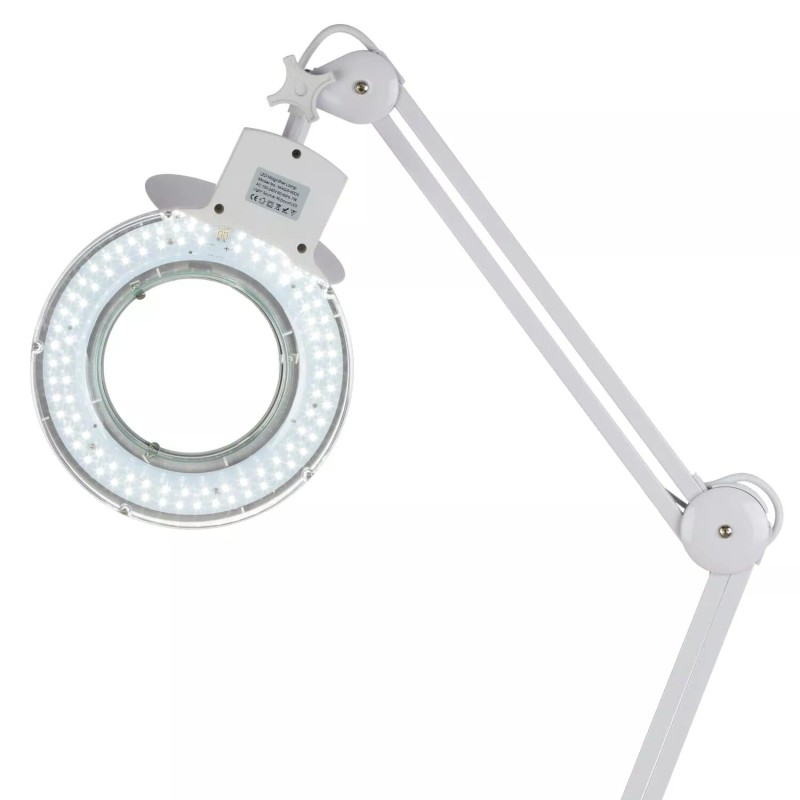 AmScope 2.25X Magnification 5" Diameter Lens 90 LED Desk Clamp