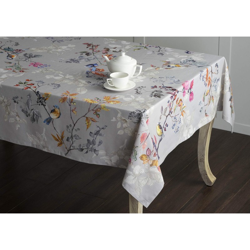 Maison d' Hermine Equinoxe - Grey 100% Cotton Tablecloth for